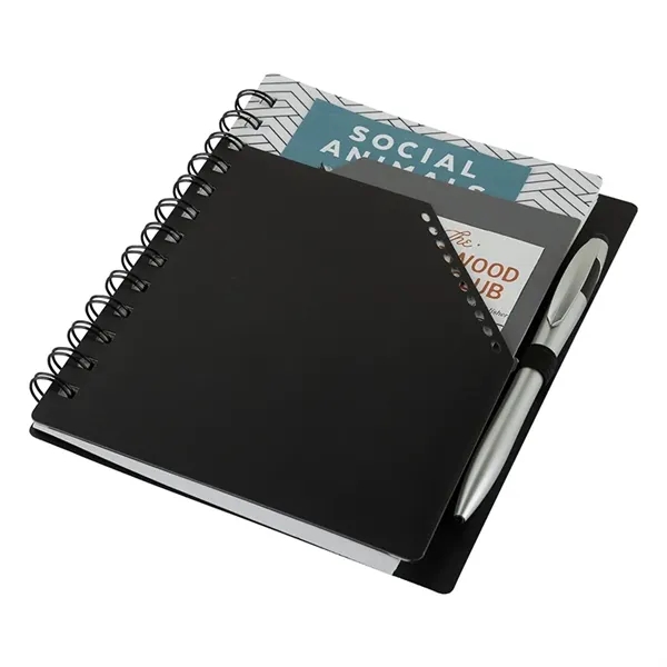 Trapezoid Junior Notebook w/ Stylus Pen... from ASI 67866 Logomark/Valumark