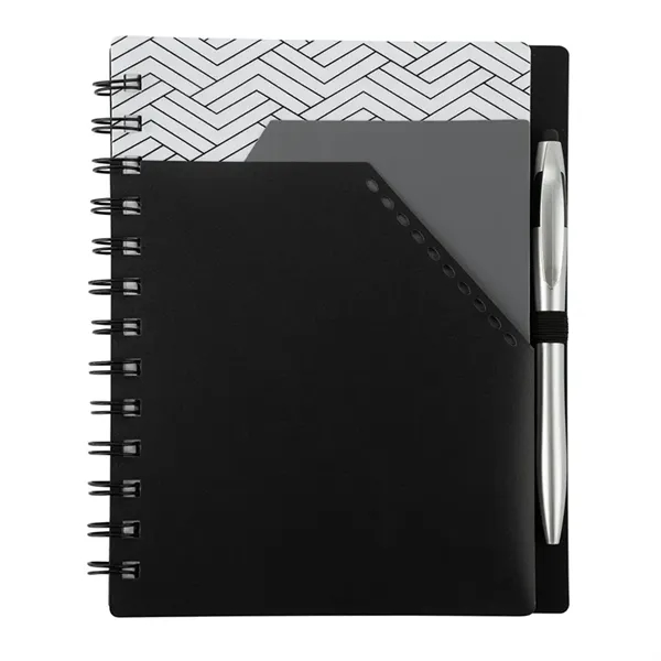 Trapezoid Junior Notebook w/ Stylus Pen... from ASI 67866 Logomark/Valumark