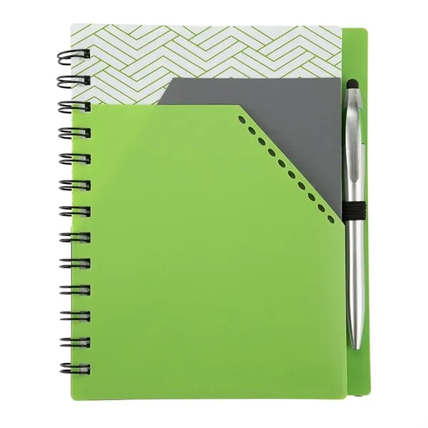 Trapezoid Junior Notebook w/ Stylus Pen... from ASI 67866 Logomark/Valumark