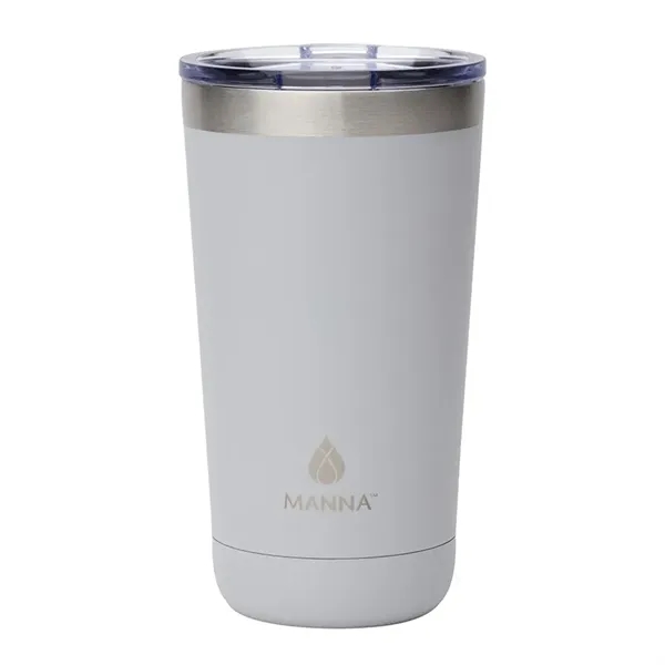 3.62" x 6.38" x 3.5" Manna™ Ranger 18-oz double-wall stainless steel... from ASI 67866 Logomark/Valumark