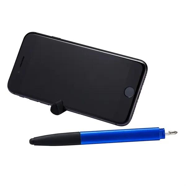 8-in-1 pen with capacitive stylus tip, rulers, smartphone stand, screen cleaner,... from ASI 67866 Logomark/Valumark / Valumark™