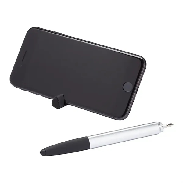 8-in-1 pen with capacitive stylus tip, rulers, smartphone stand, screen cleaner,... from ASI 67866 Logomark/Valumark / Valumark™