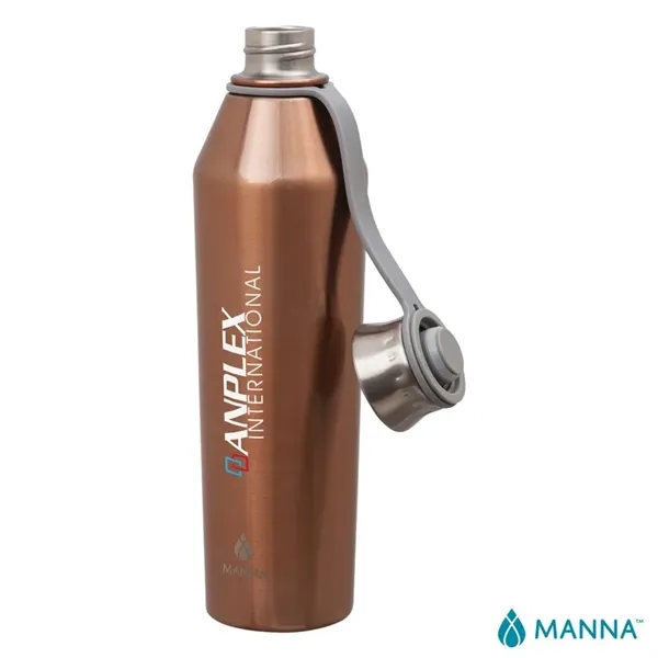 3.5" x 11.75" x 3" Manna™ 25-ounce stainless steel vacuum insulated... from ASI 67866 Logomark/Valumark