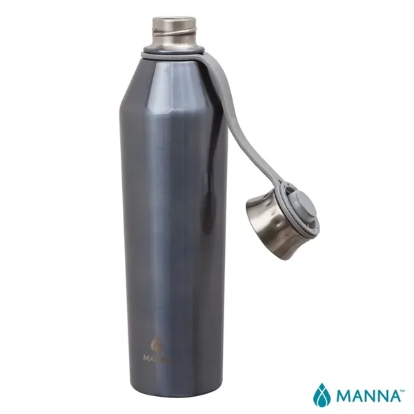 3.5" x 11.75" x 3" Manna™ 25-ounce stainless steel vacuum insulated... from ASI 67866 Logomark/Valumark