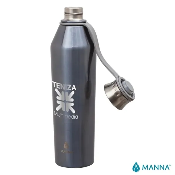 3.5" x 11.75" x 3" Manna™ 25-ounce stainless steel vacuum insulated... from ASI 67866 Logomark/Valumark