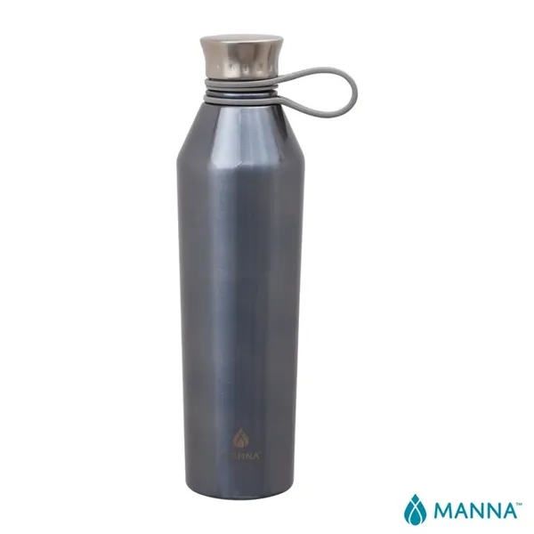 3.5" x 11.75" x 3" Manna™ 25-ounce stainless steel vacuum insulated... from ASI 67866 Logomark/Valumark