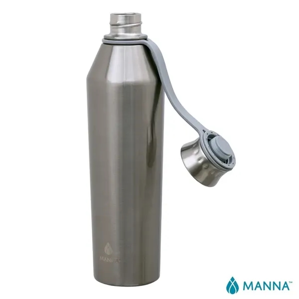 3.5" x 11.75" x 3" Manna™ 25-ounce stainless steel vacuum insulated... from ASI 67866 Logomark/Valumark