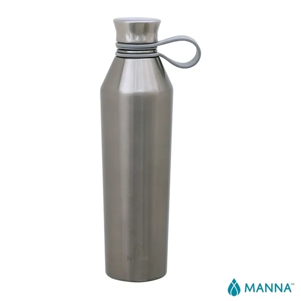 3.5" x 11.75" x 3" Manna™ 25-ounce stainless steel vacuum insulated... from ASI 67866 Logomark/Valumark