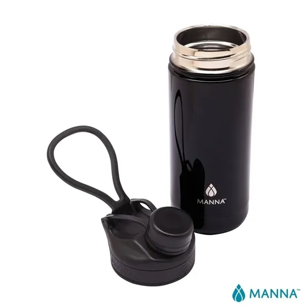 3.62" x 8.75" x 3" Manna™ 18-ounce double wall stainless steel... from ASI 67866 Logomark/Valumark