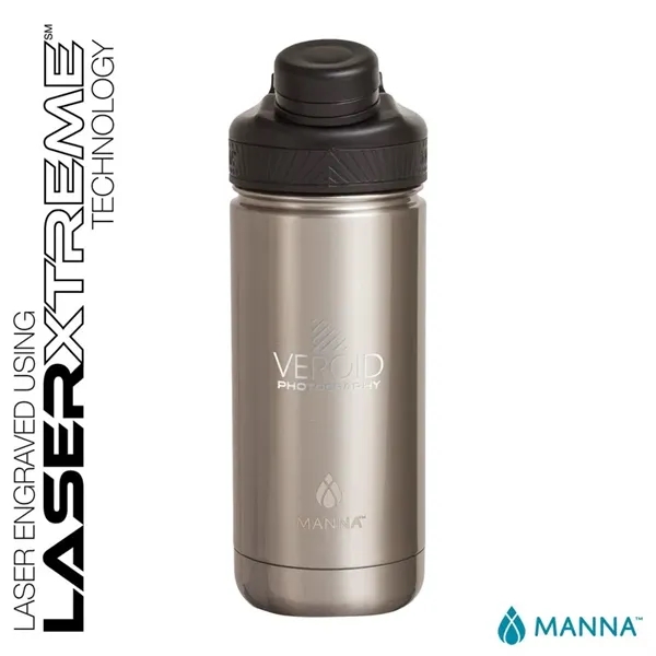 3.62" x 8.75" x 3" Manna™ 18-ounce double wall stainless steel... from ASI 67866 Logomark/Valumark
