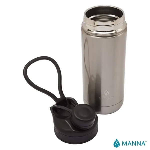 3.62" x 8.75" x 3" Manna™ 18-ounce double wall stainless steel... from ASI 67866 Logomark/Valumark