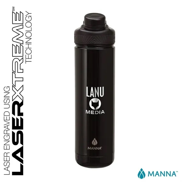 3.62  x 11.25" x 3" Manna™ 26-ounce double wall stainless... from ASI 67866 Logomark/Valumark