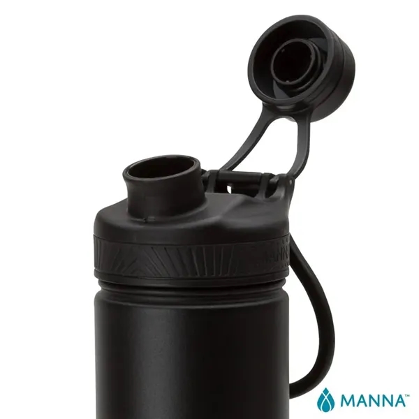 3.62" x 11.25" x 3" Manna™ 26 ounce powder-coated steel double-wall... from ASI 67866 Logomark/Valumark