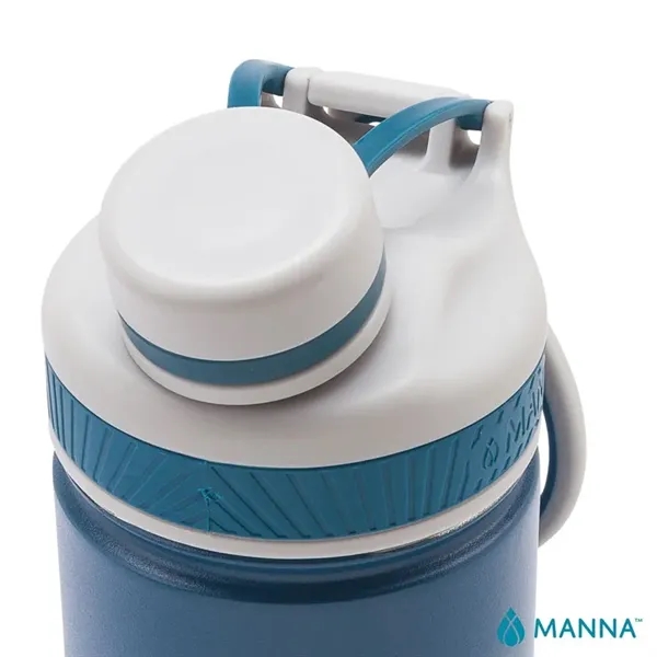 3.62" x 11.25" x 3" Manna™ 26 ounce powder-coated steel double-wall... from ASI 67866 Logomark/Valumark