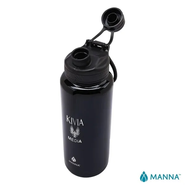 3.81" x 11.25" x 3.81" Manna™ 40-ounce double wall stainless steel... from ASI 67866 Logomark/Valumark