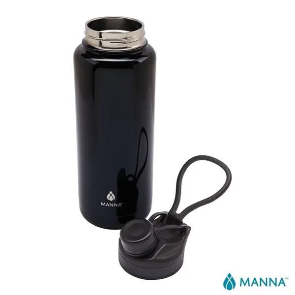 3.81" x 11.25" x 3.81" Manna™ 40-ounce double wall stainless steel... from ASI 67866 Logomark/Valumark