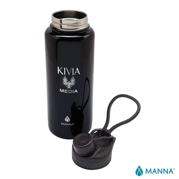 3.81" x 11.25" x 3.81" Manna™ 40-ounce double wall stainless steel... from ASI 67866 Logomark/Valumark