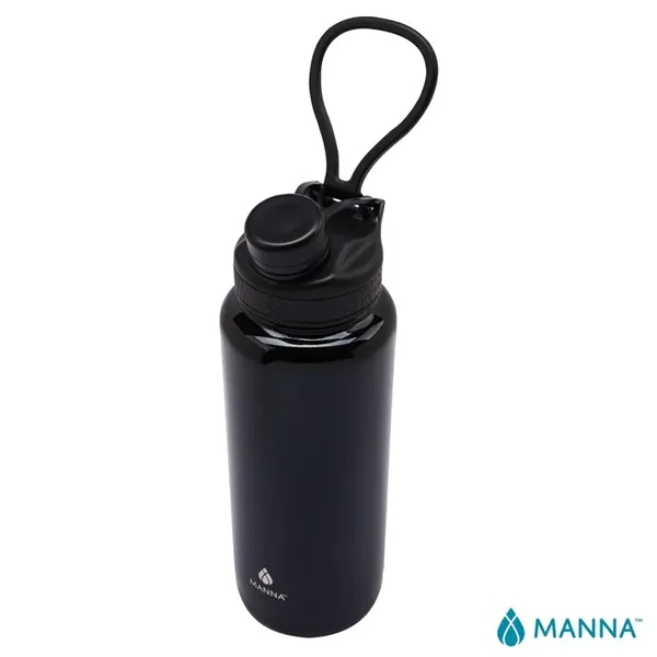 3.81" x 11.25" x 3.81" Manna™ 40-ounce double wall stainless steel... from ASI 67866 Logomark/Valumark