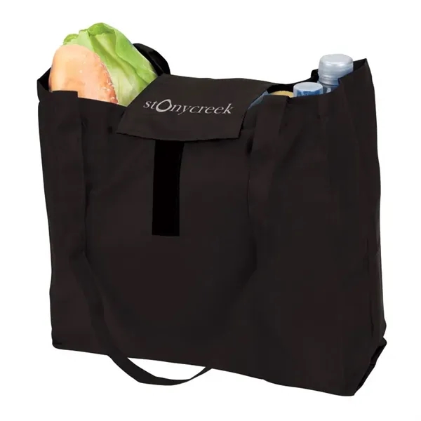 2.5" x 13.5" x 11.5" Viridis polyester foldable tote bag with... from ASI 67866 Logomark/Valumark / Valumark™