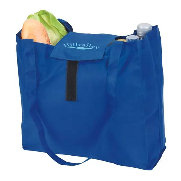 2.5" x 13.5" x 11.5" Viridis polyester foldable tote bag with... from ASI 67866 Logomark/Valumark / Valumark™