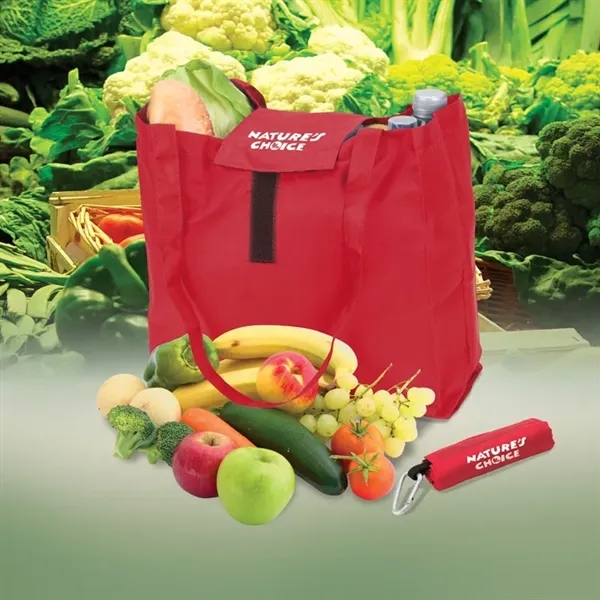 2.5" x 13.5" x 11.5" Viridis polyester foldable tote bag with... from ASI 67866 Logomark/Valumark / Valumark™