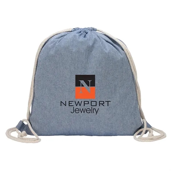 Huron Recycled Cotton Drawstring Tote... from ASI 67866 Logomark/Valumark