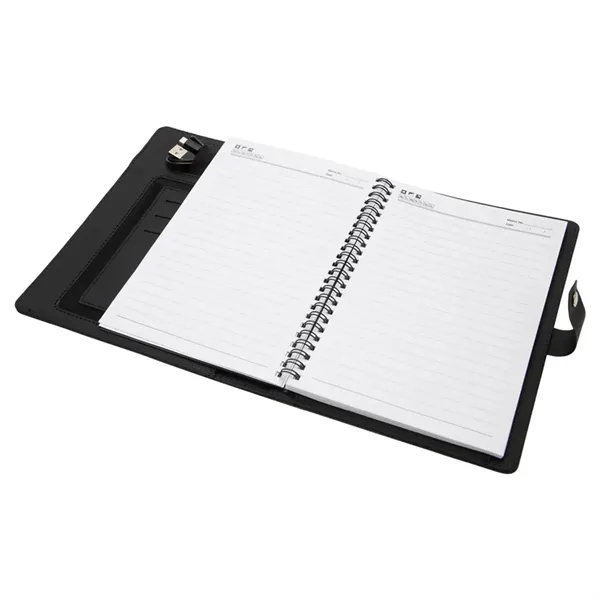 Navigate Notebook w/ Wireless Phone Charger... from ASI 67866 Logomark/Valumark