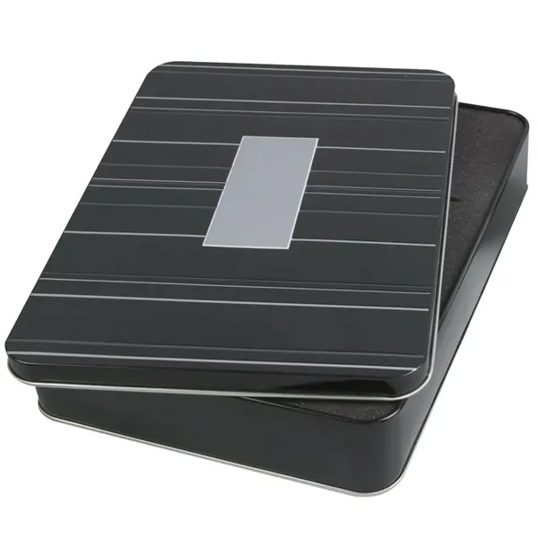 Large Giftset Tin Size: 10"x7"x1 1/2"... from ASI 67866 Logomark/Valumark