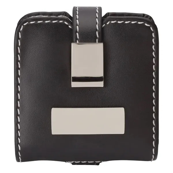 0.75" x 2.75" x 2.5" Voyage series travel alarm clock; includes... from ASI 67866 Logomark/Valumark