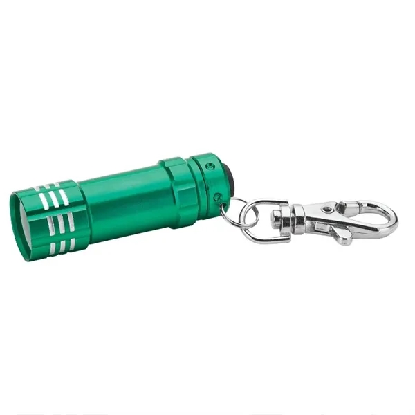 0.88" x 3.5" x 0.69" aluminum 3-LED flashlight with lobster clip... from ASI 67866 Logomark/Valumark / Valumark™