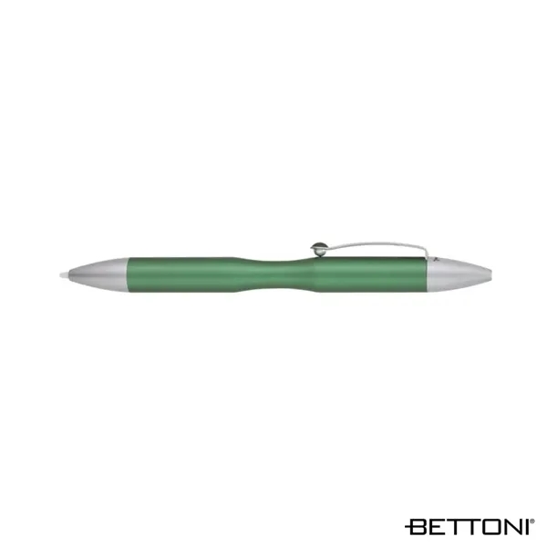 Aluminum ballpoint pen with gravity drop and lock mechanism and stylus... from ASI 67866 Logomark/Valumark