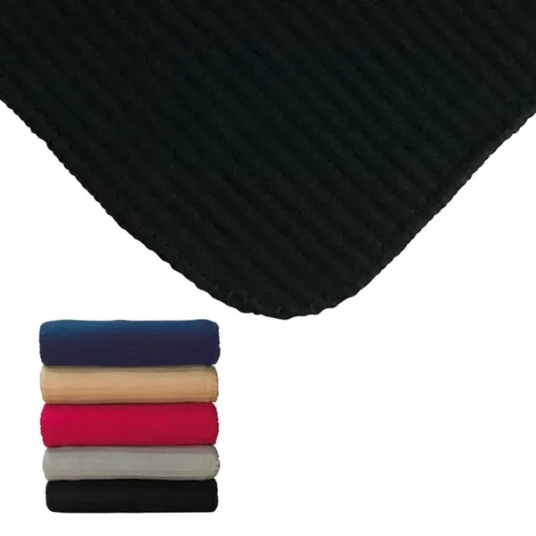 0.12" x 60" x 50" all-occasion blanket made with anti-pilling fleece... from ASI 67866 Logomark/Valumark