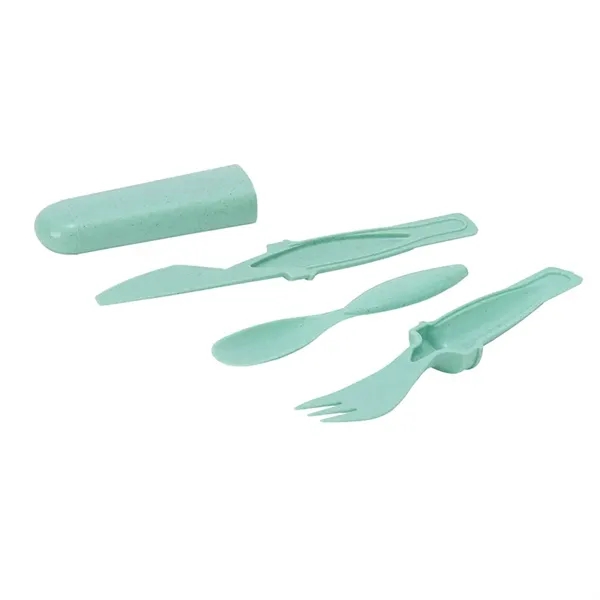 Arroyo II Bamboo Fiber Cutlery Set... from ASI 67866 Logomark/Valumark