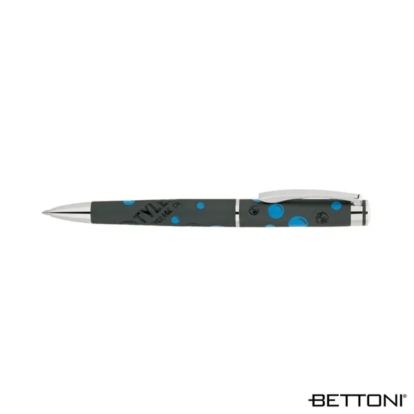 Ballpoint pen with full wrap printed cap and barrel design, solid... from ASI 67866 Logomark/Valumark