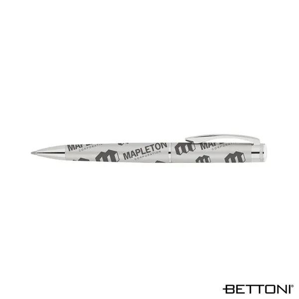 Ballpoint pen with full wrap printed cap and barrel design, solid... from ASI 67866 Logomark/Valumark