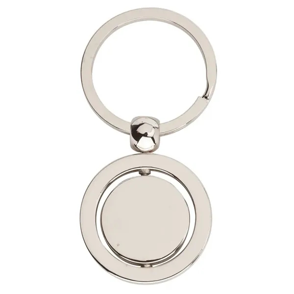 0.38" x 2.88" x 1.88" Biru silver finish metal keyring with... from ASI 67866 Logomark/Valumark / Valumark™