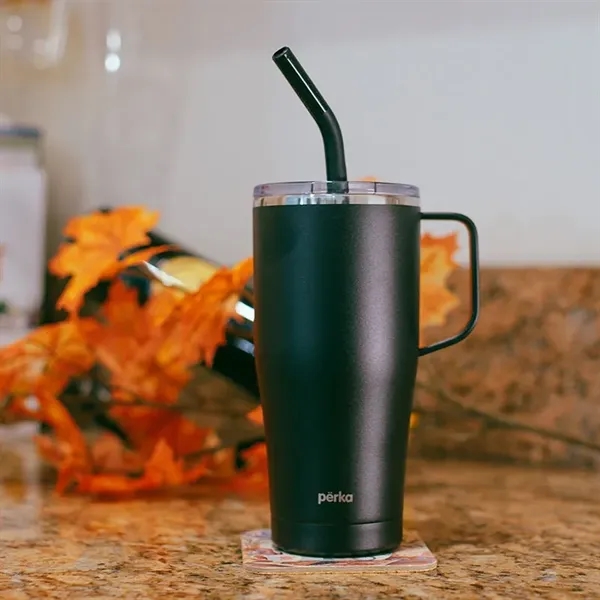 Perka® Clayton 20 oz. Double Wall, Stainless Steel Travel...... from ASI 67866 Logomark/Valumark
