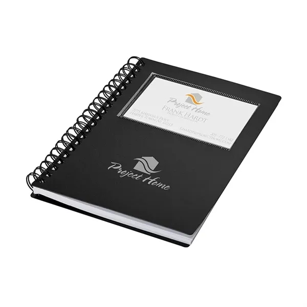 0.75" x 7" x 5.38" 70-page spiral notebook with plastic business... from ASI 67866 Logomark/Valumark / Valumark™
