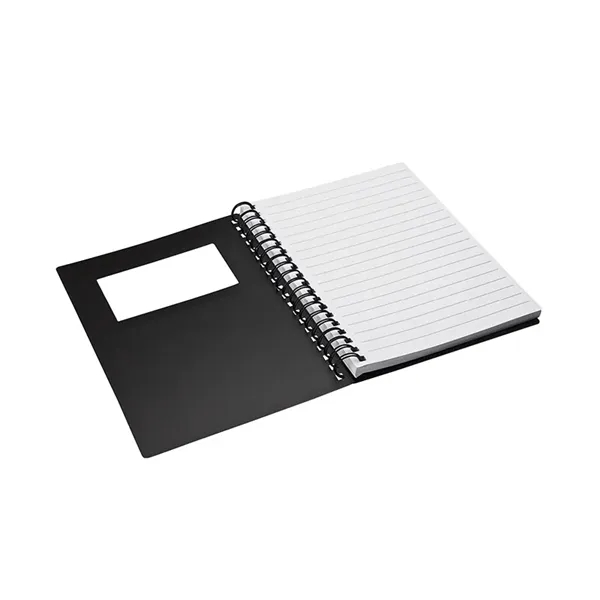 0.75" x 7" x 5.38" 70-page spiral notebook with plastic business... from ASI 67866 Logomark/Valumark / Valumark™