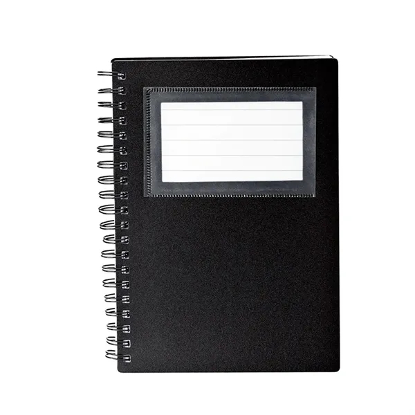 0.75" x 7" x 5.38" 70-page spiral notebook with plastic business... from ASI 67866 Logomark/Valumark / Valumark™