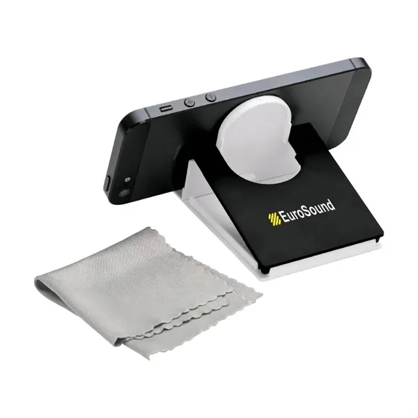Bacco Phone / Tablet Stand with Microfiber Cloth... from ASI 67866 Logomark/Valumark / Valumark™