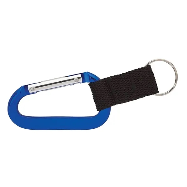 0.38" x 1.25" x 5" Alta aluminum keychain with carabiner and... from ASI 67866 Logomark/Valumark / Valumark™