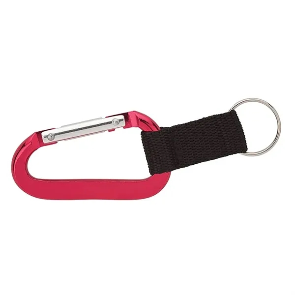 0.38" x 1.25" x 5" Alta aluminum keychain with carabiner and... from ASI 67866 Logomark/Valumark / Valumark™