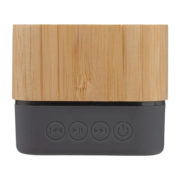 Cadence Bamboo Wireless Light-Up Speaker... from ASI 67866 Logomark/Valumark