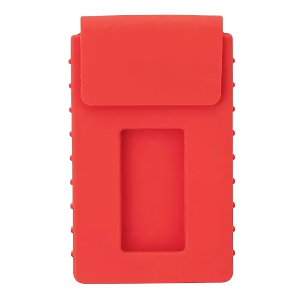 0.5" x 4" x 2.38" silicone business card case with thumb... from ASI 67866 Logomark/Valumark / Valumark™