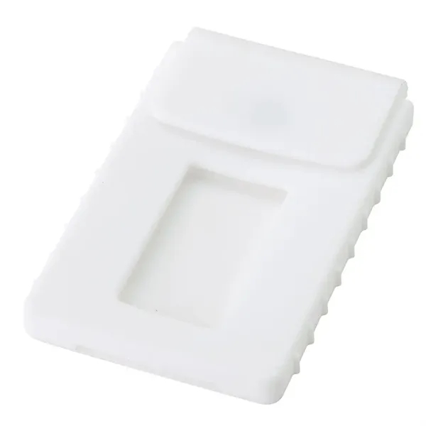 0.5" x 4" x 2.38" silicone business card case with thumb... from ASI 67866 Logomark/Valumark / Valumark™