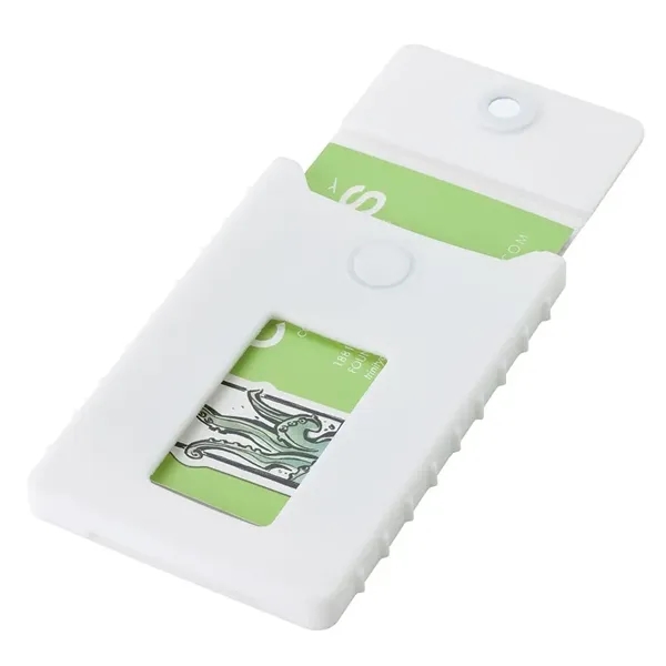 0.5" x 4" x 2.38" silicone business card case with thumb... from ASI 67866 Logomark/Valumark / Valumark™