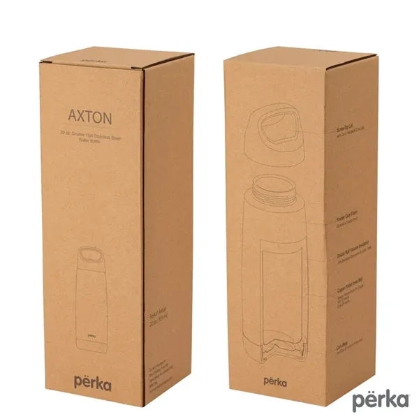 Perka® Axton 20 oz. Double Wall, Stainless Steel Bottle... from ASI 67866 Logomark/Valumark
