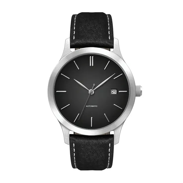 40MM STEEL SILVER CASE, 3 HAND "AUTOMATIC" MVMT, D...... from ASI 67866 Logomark/Valumark