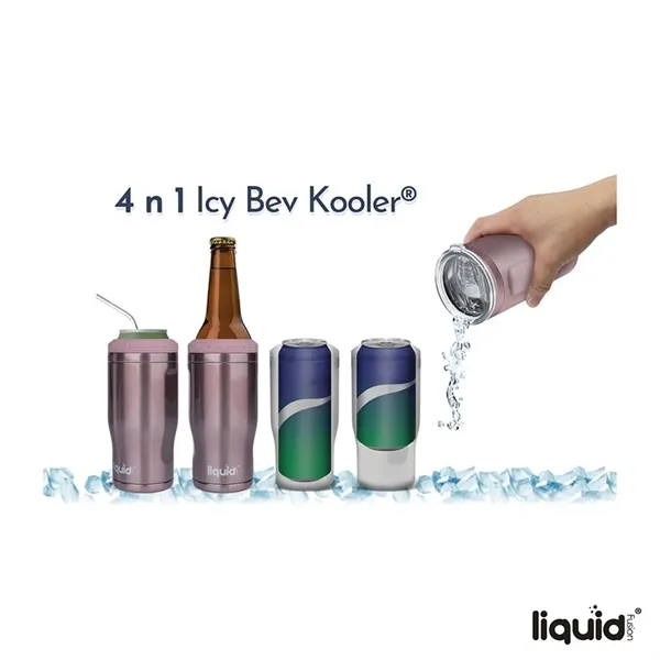 Liquid Fusion® Icy Bev Kooler® 4-In-1 Double Wall Stainle...... from ASI 67866 Logomark/Valumark